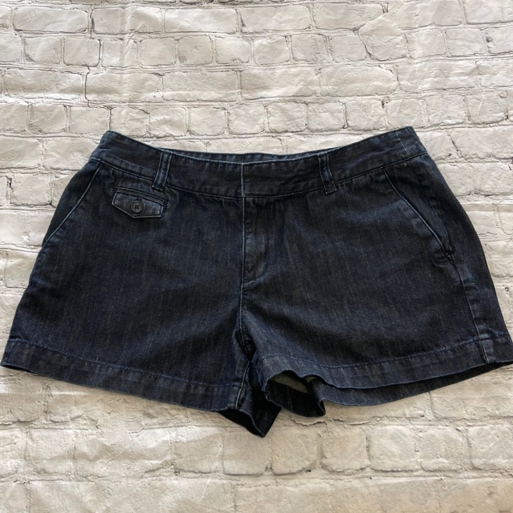 Loft Dark Wash Denim Shorts 10